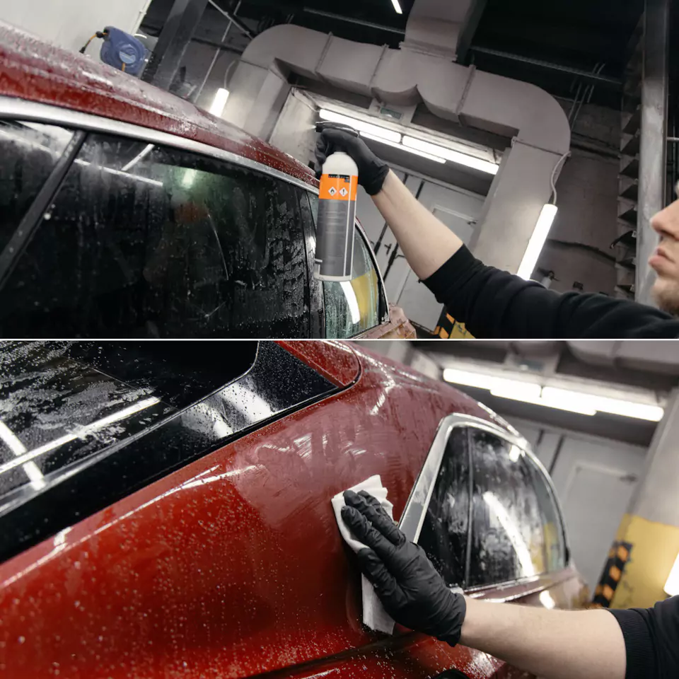 Месяц работы над новым Audi Q8, который 2 года простоял в Дубае! Оклейка в цветной полиуретан с проемами, окрас дисков и фирменный шиномонтаж, окрас суппортов в candy с лого, антихром, детейлинг